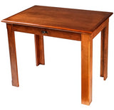 Forest Designs Mission Alder Writing Table w/Drawer: 36W x 30H x 24D