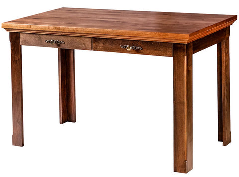 Forest Designs Traditional Alder Writing Table w/Drawers: 48W x 30H x 24D