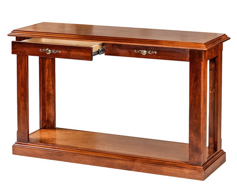 Forest Designs Traditional Antique Alder Sofa Table: 48W x 30H x 17D