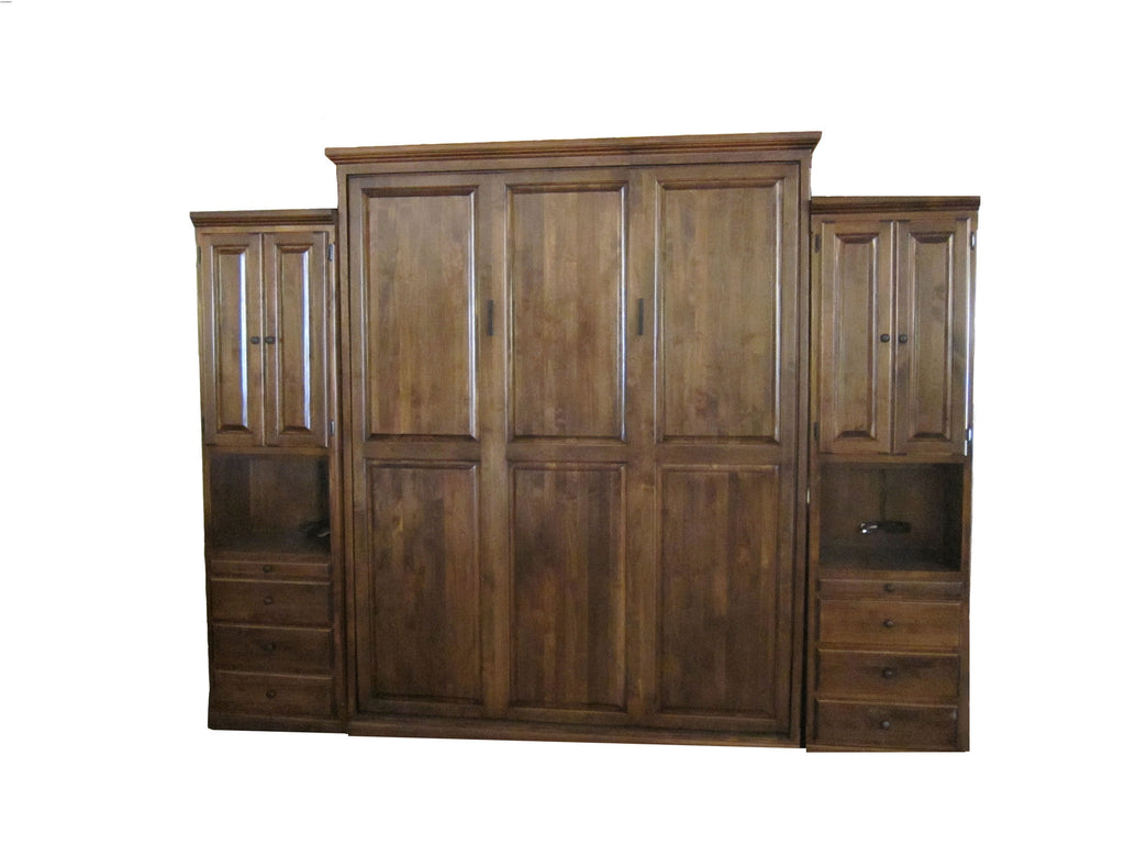 Forest Designs Traditional Murphy Wall Bed + 2 Piers