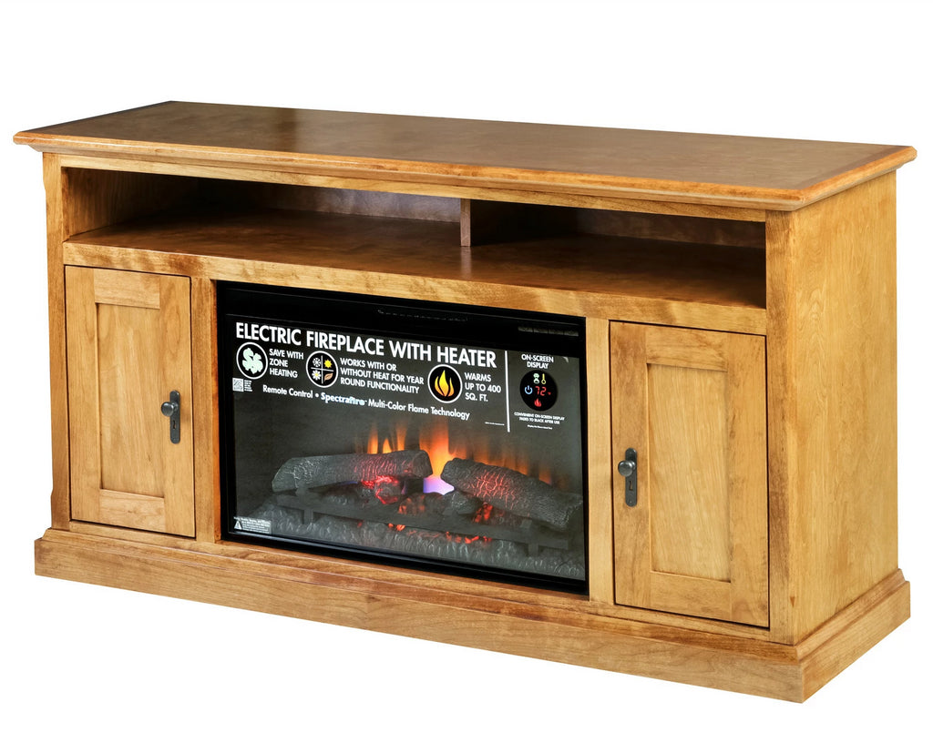 Forest Designs Mission Alder Fireplace: 60W x 30H x 18D (size shown)