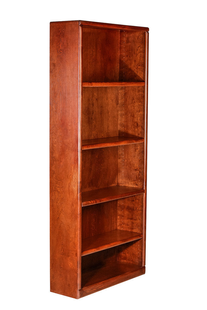 Forest Designs Bullnose Alder Bookcase (36W x 13D x Height of Choice)