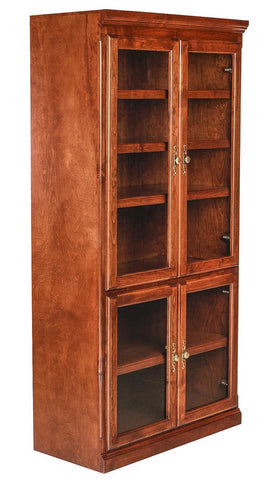 Forest Designs Traditional Alder Bookcase: 36W x 18D x Height of Choice