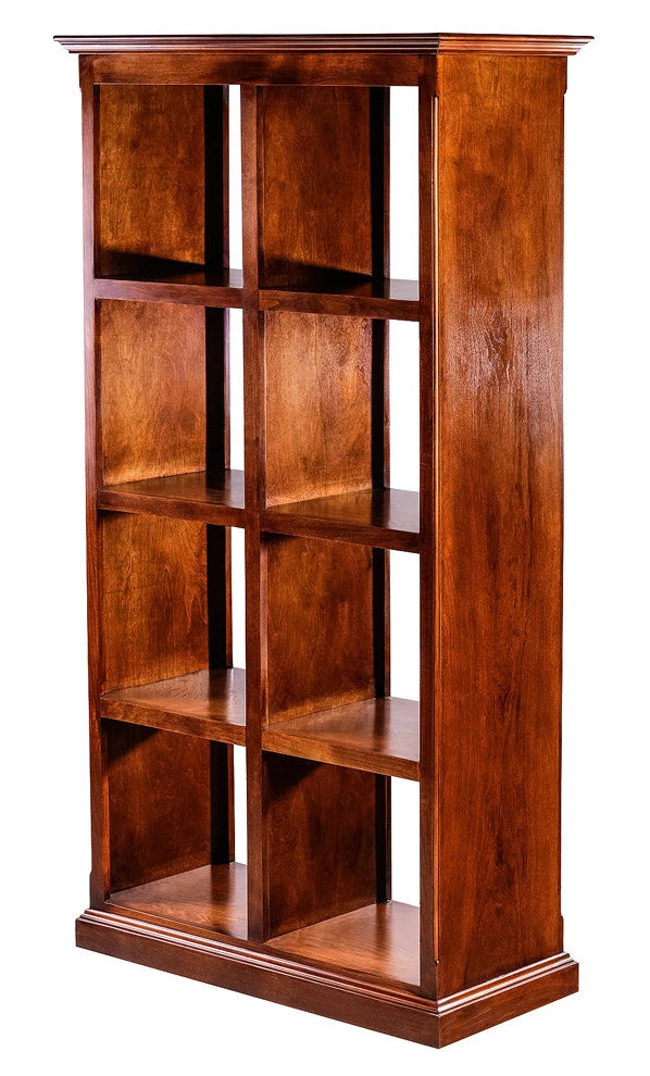 Forest Designs Traditional Alder Display Bookcase: 32W x 17D x Height of Choice