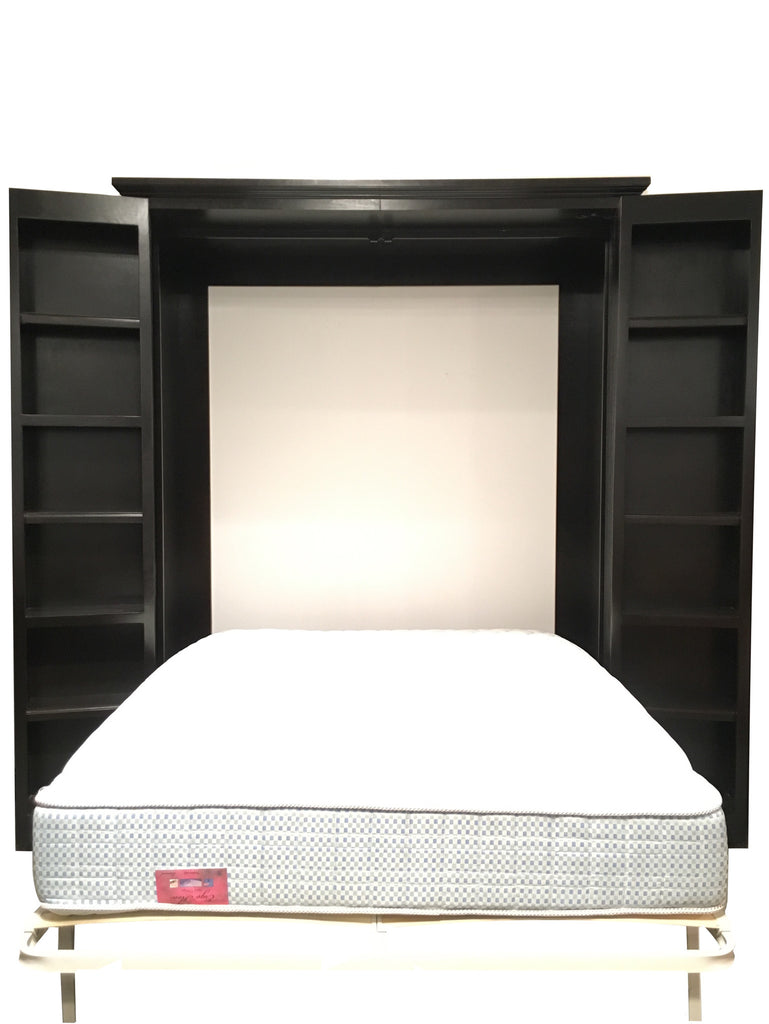 Forest Designs Traditional Alder Library Bed 75"W x 92"H x 28"D (OPEN is 111"W) bed extends 88" from wall